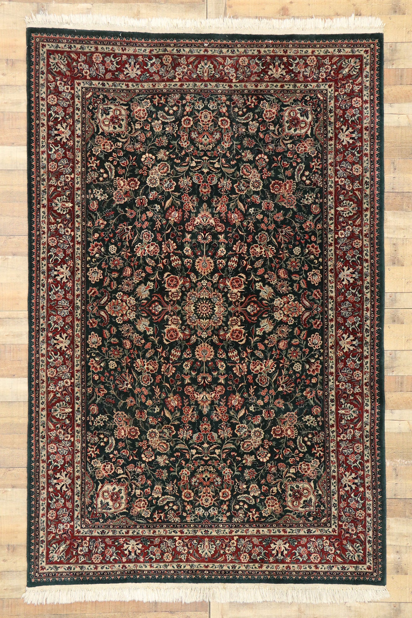 6 x 9 Vintage Chinese Tabriz Rug 77416