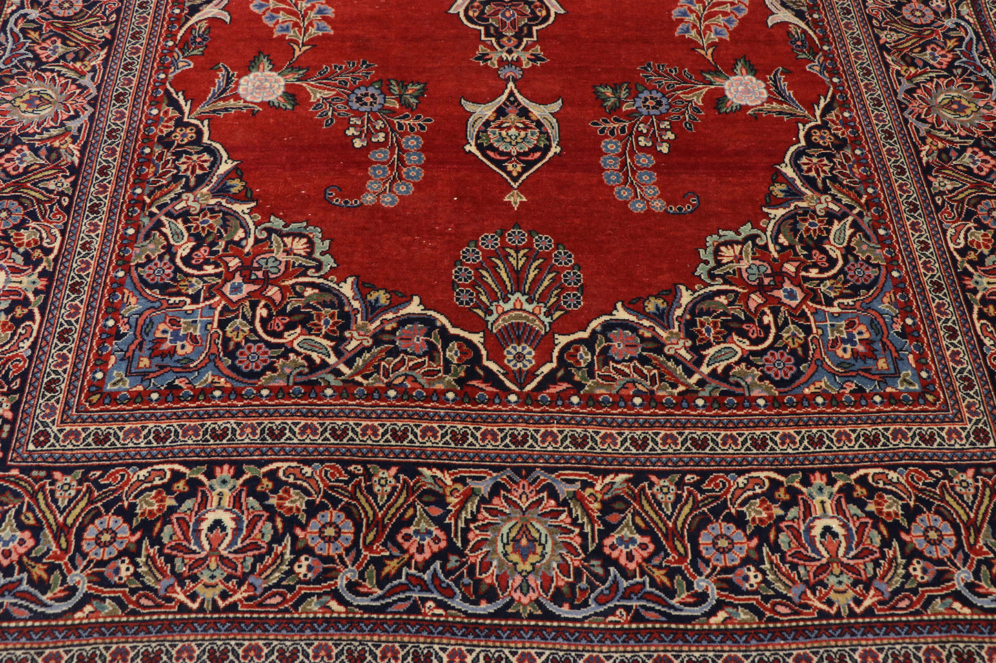 5 x 7 Vintage Persian Kashan Rug 77427
