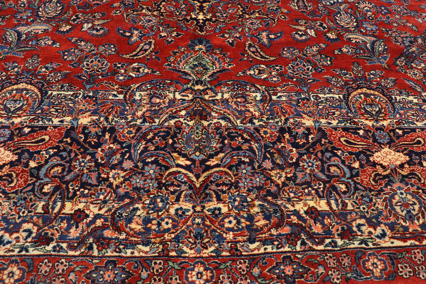 11 x 21 Antique Persian Qazvin Rug 77432