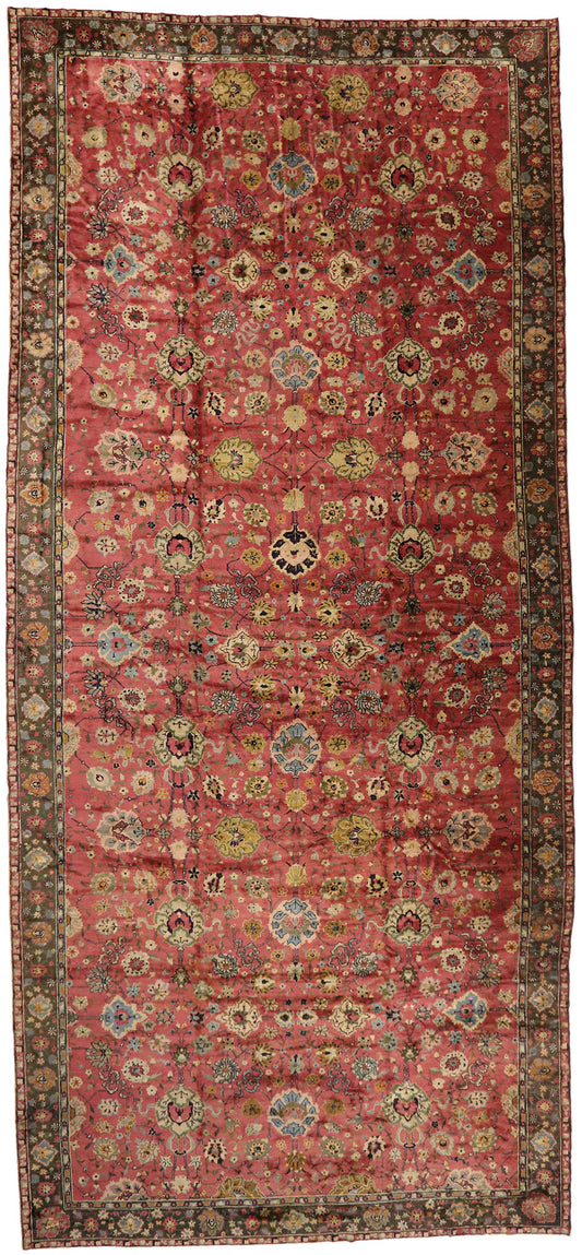 14 x 29 Antique Chinese Tabriz Rug 77435