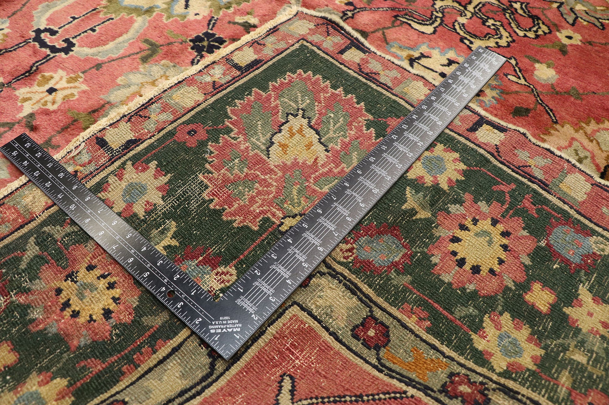 14 x 29 Antique Chinese Tabriz Rug 77435