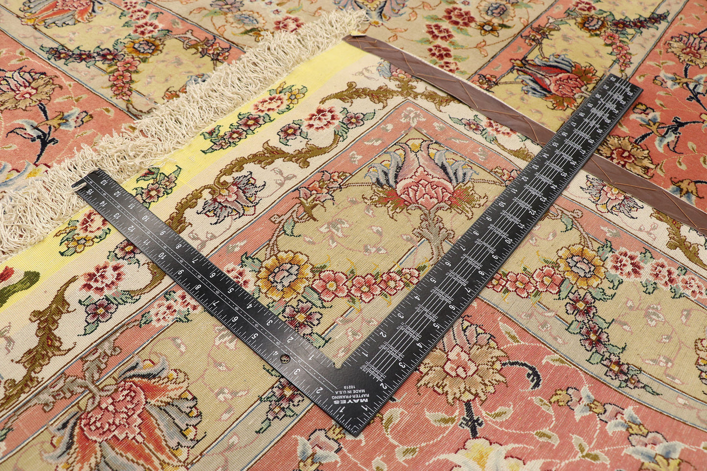 17 x 27 Vintage Persian Shirfar Tabriz Rug 77436