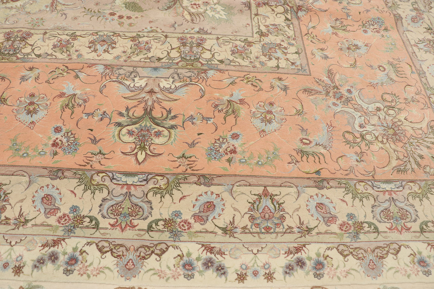 16 x 26 Vintage Persian Shirfar Tabriz Rug 77438