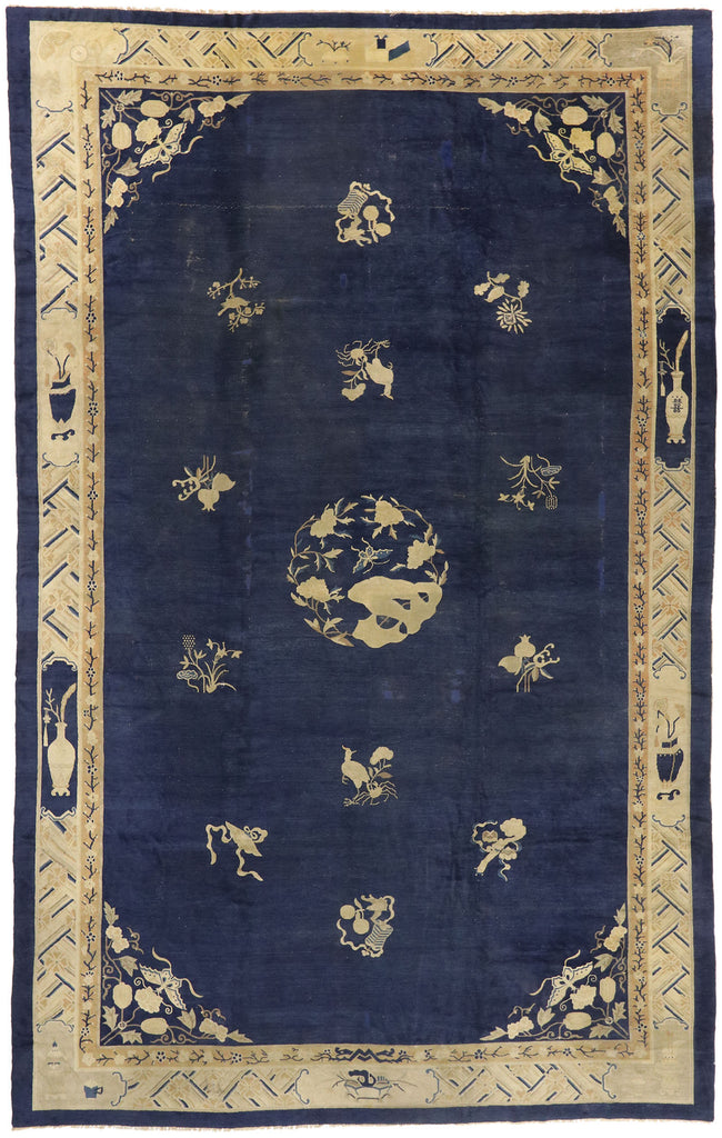 12 x 19 Antique Chinese Peking Rug 77439