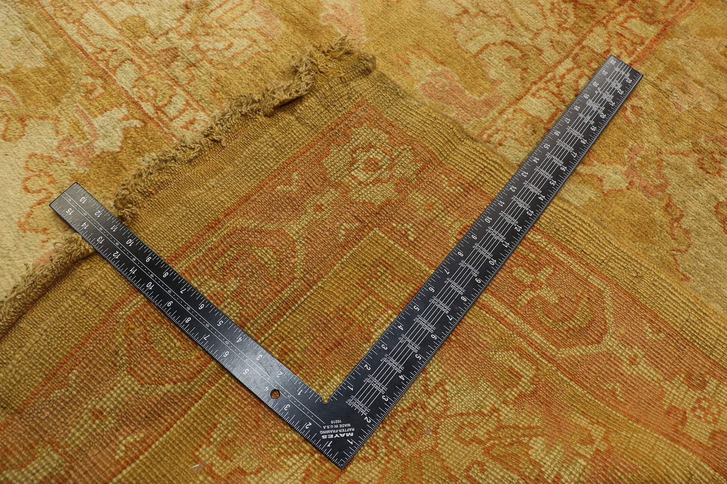 13 x 32 Antique Turkish Oushak Rug 77441