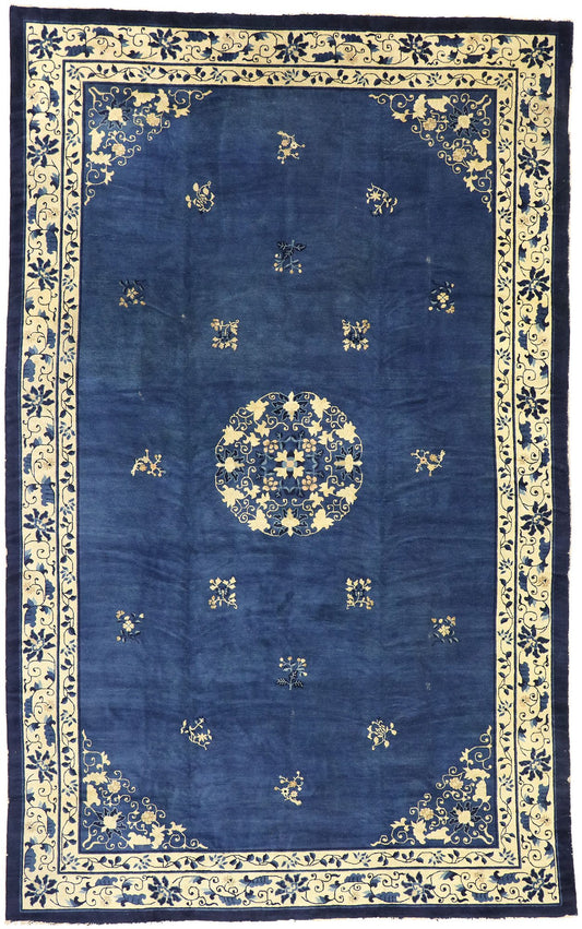 9 x 14 Antique Chinese Peking Rug 77442