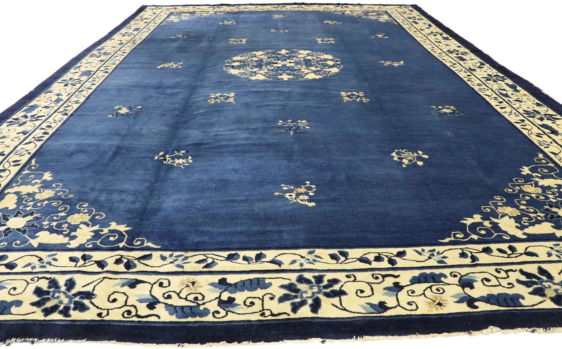 9 x 14 Antique Chinese Peking Rug 77442