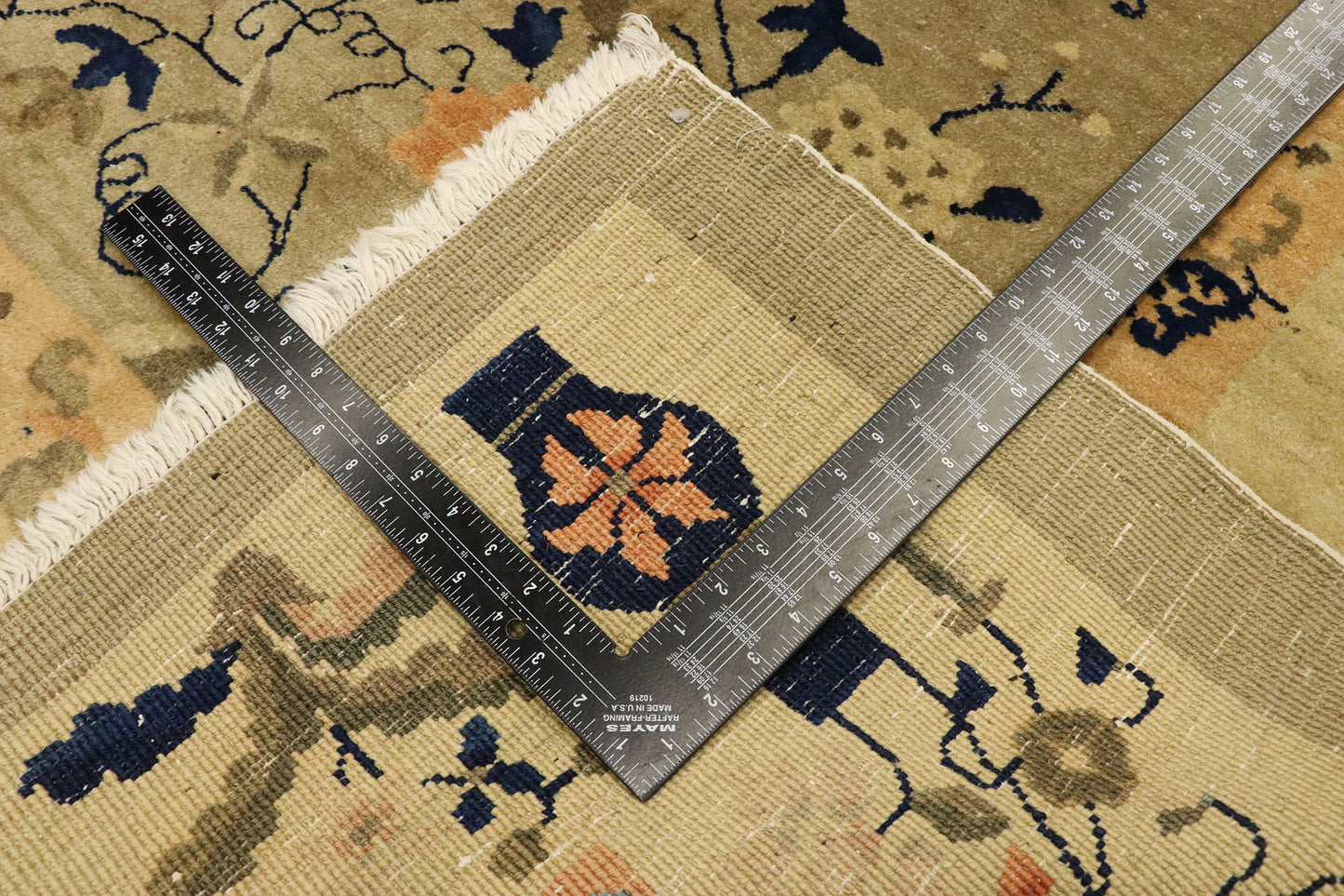 9 x 11 Antique Peking Art Deco Rug 77445