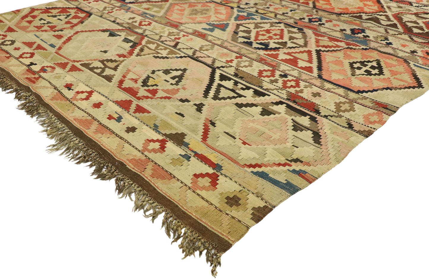 5 x 10 Antique Russian Kilim Rug 77457