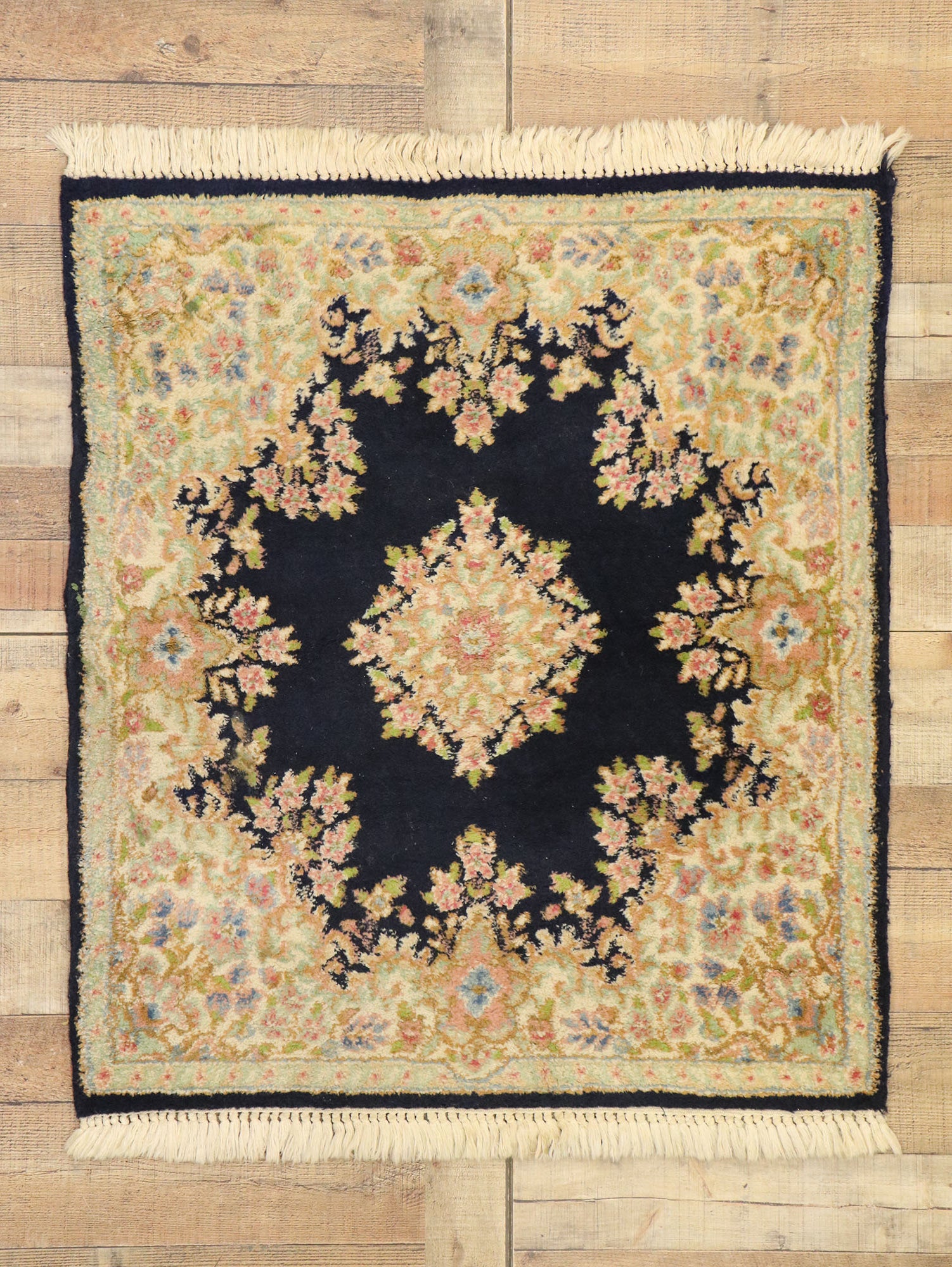 3 x 4 Antique Persian Kerman Rug 77462