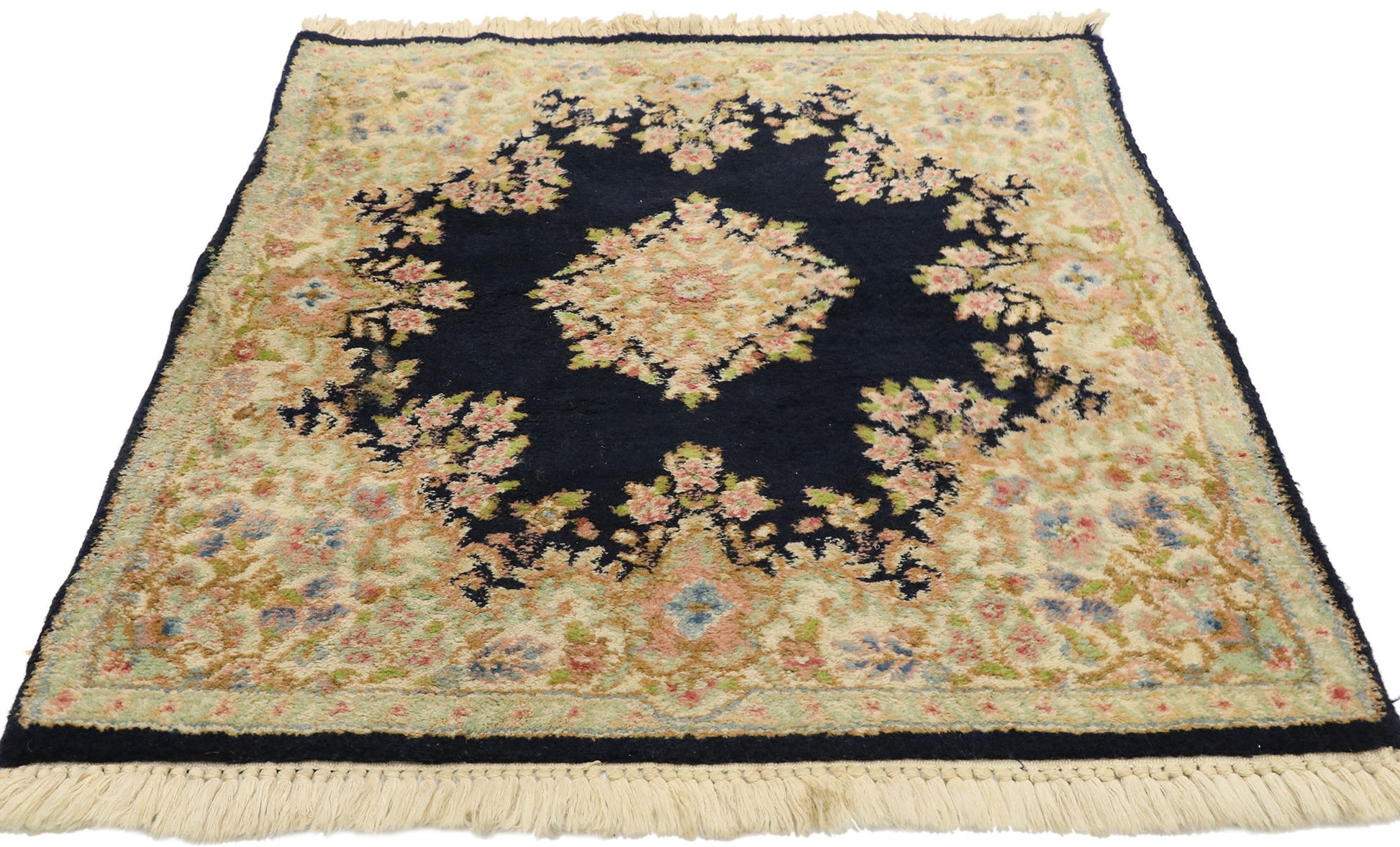 3 x 4 Antique Persian Kerman Rug 77462