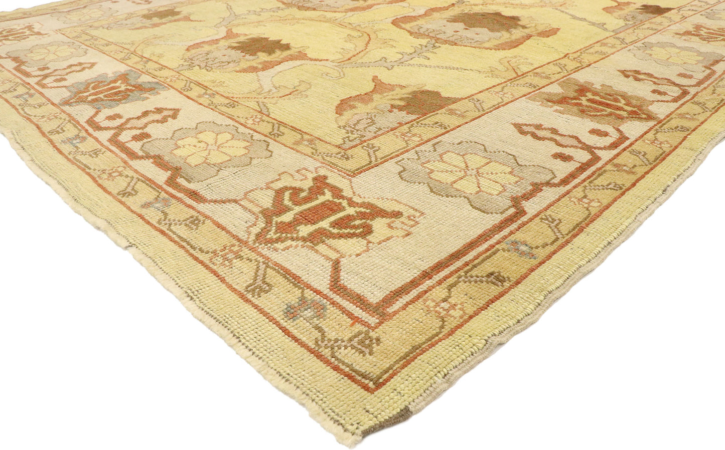 9 x 13 Vintage Indian Oushak Rug 77478