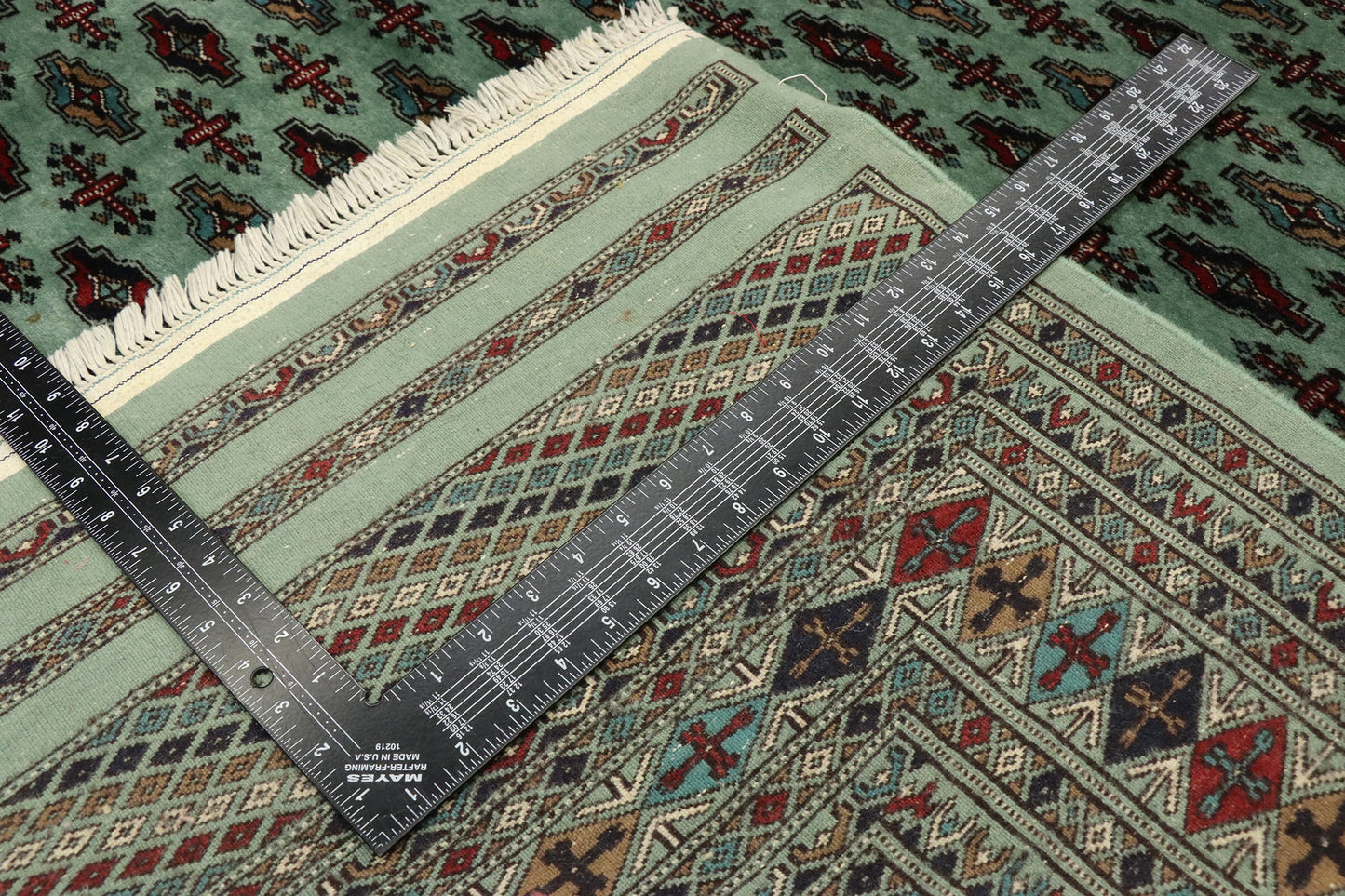 8 x 9 Vintage Pakistani Bokhara Rug 77492