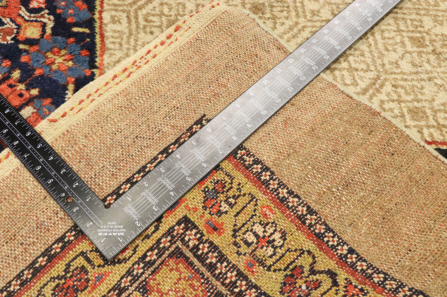 5 x 12 Antique Persian Camel Hair Malayer Runner 77493