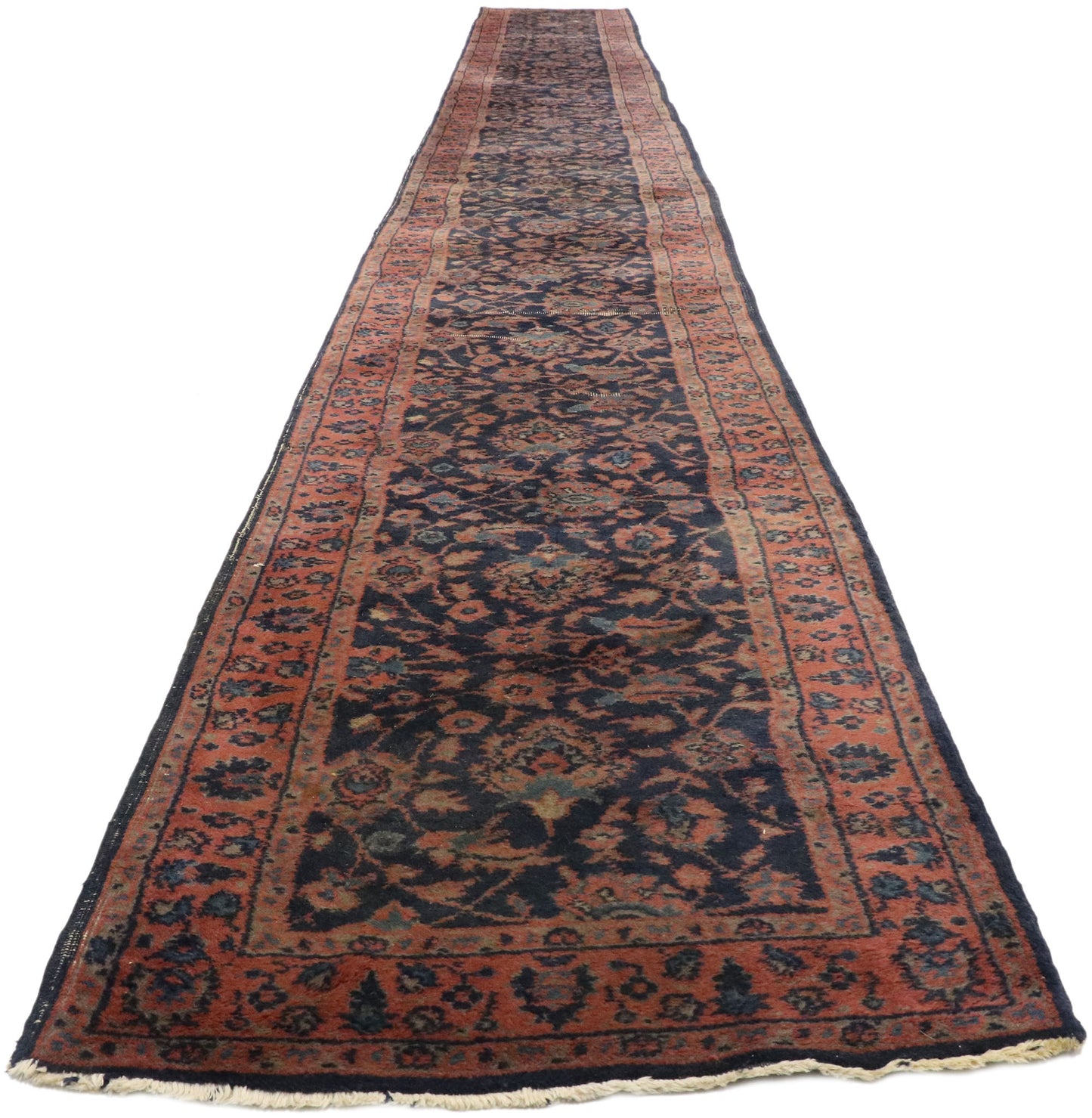 3 x 23 Antique Indian Agra Runner 77494