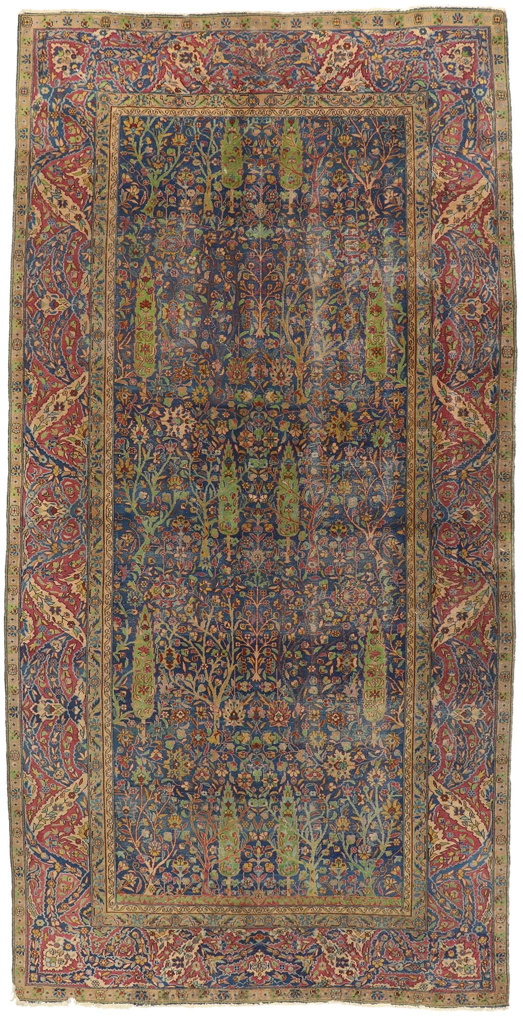 9 x 18 Antique-Worn Turkish Sparta Rug 77511
