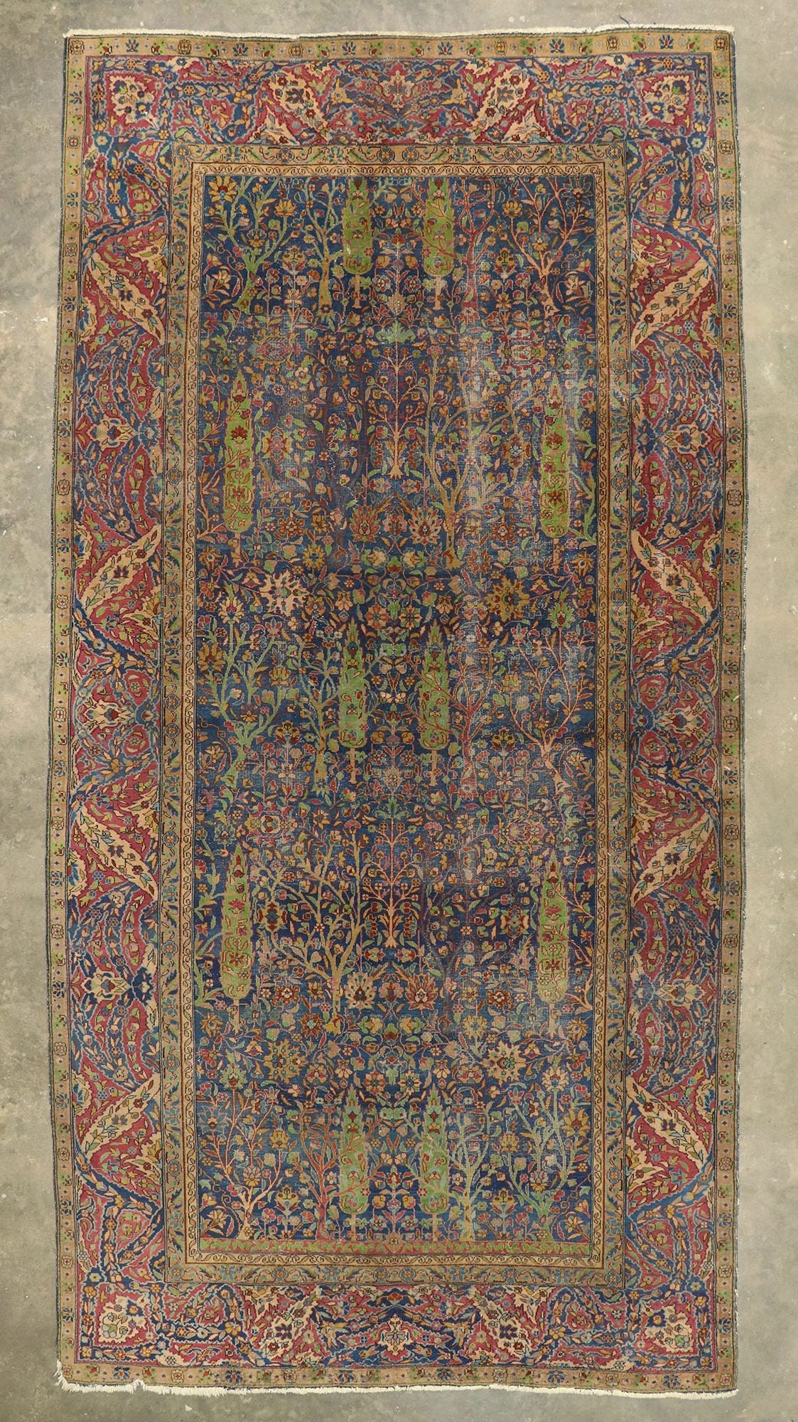 9 x 18 Antique-Worn Turkish Sparta Rug 77511