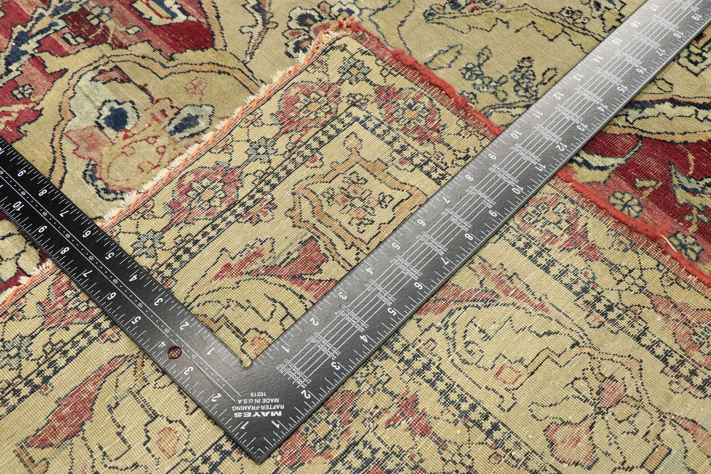 4 x 6 Distressed Antique Persian Kerman Rug 77515