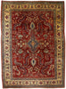 9 x 12 Antique Persian Mohajeran Sarouk Rug 77516