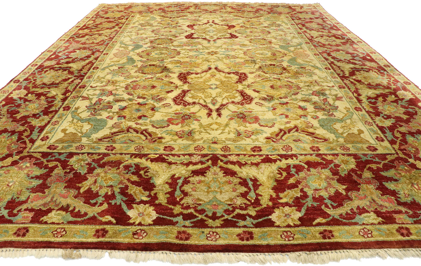 8 x 10 Vintage Indian Rug 77517
