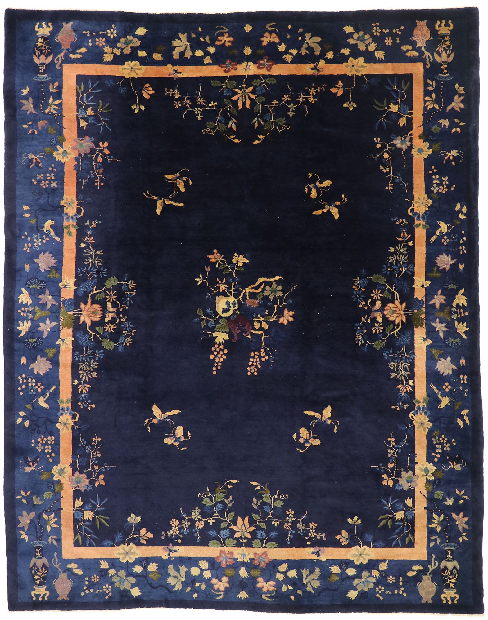 9 x 12 Antique Chinese Peking Rug 77524