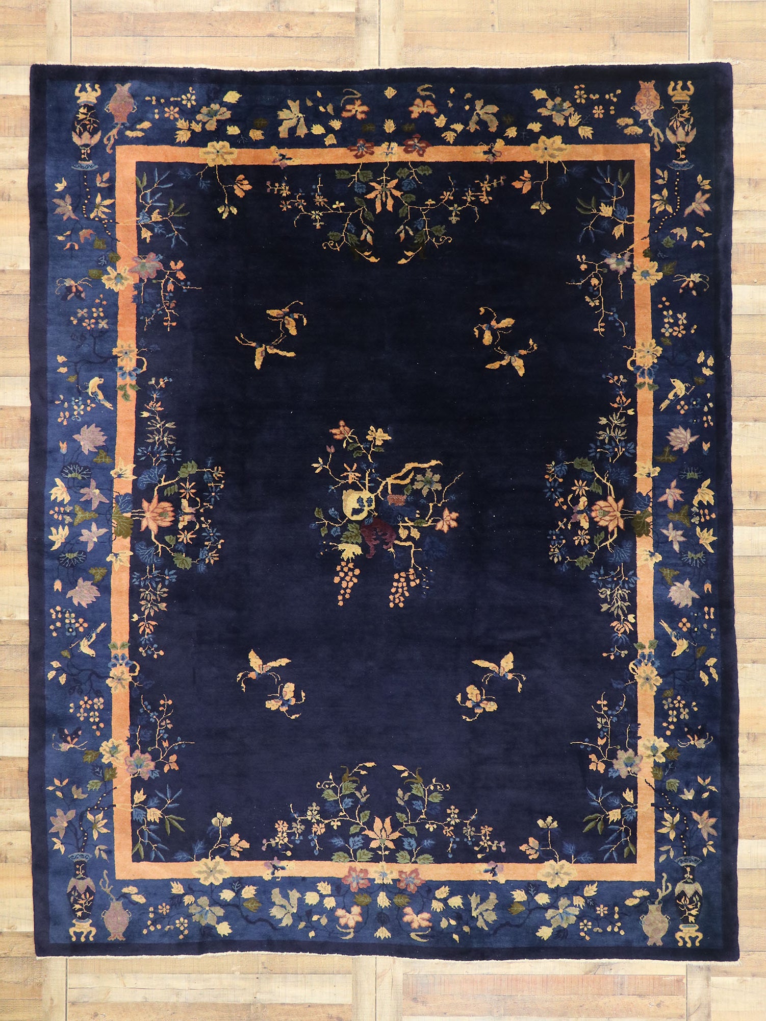 9 x 12 Antique Chinese Peking Rug 77524