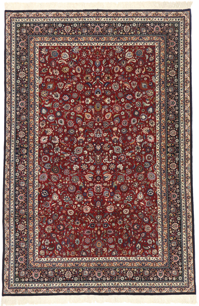 6 x 9 Vintage Chinese Wool and Silk Rug 77526