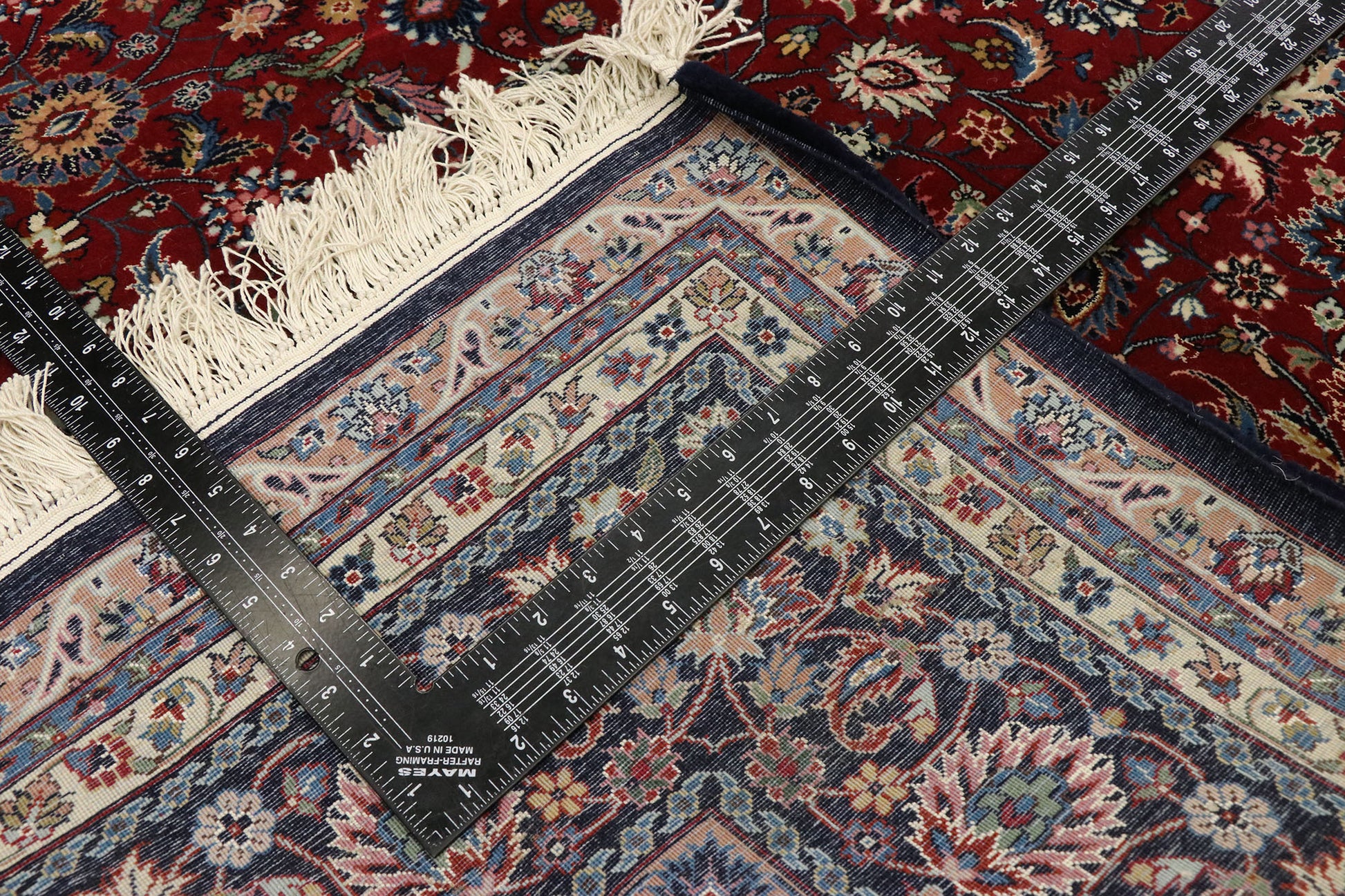 6 x 9 Vintage Chinese Wool and Silk Rug 77526