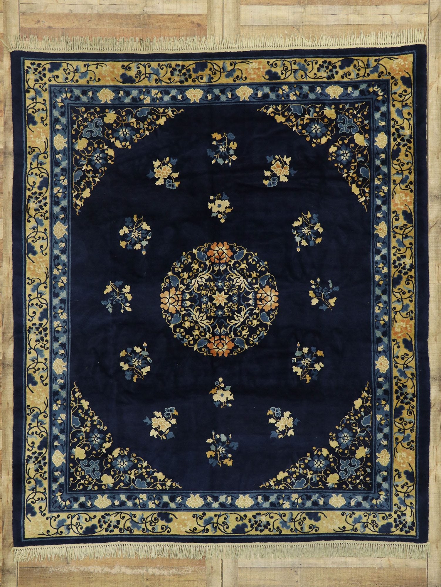 8 x 10 Antique Chinese Peking Rug 77542