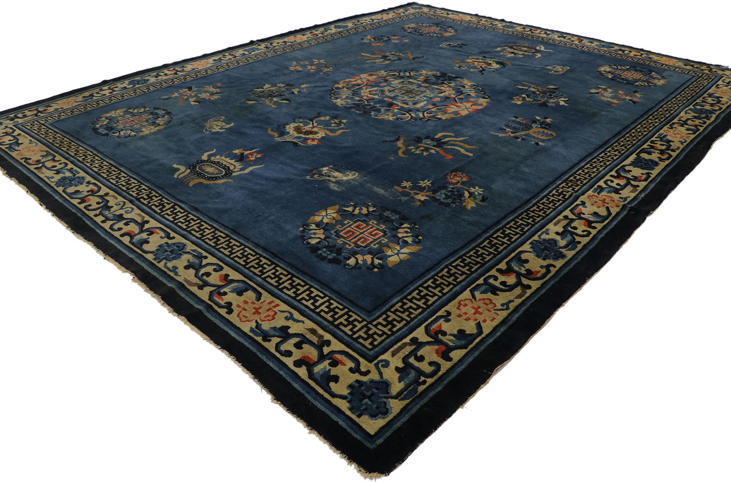 9 x 11 Antique Chinese Peking Rug 77544