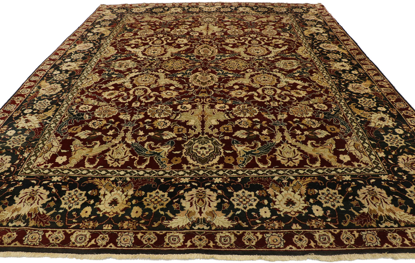 8 x 10 Traditional Vintage Indian Rug 77554