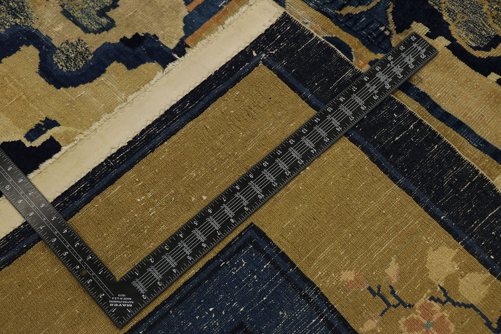 9 x 11 Antique Chinese Baotou Pictorial Rug 77556