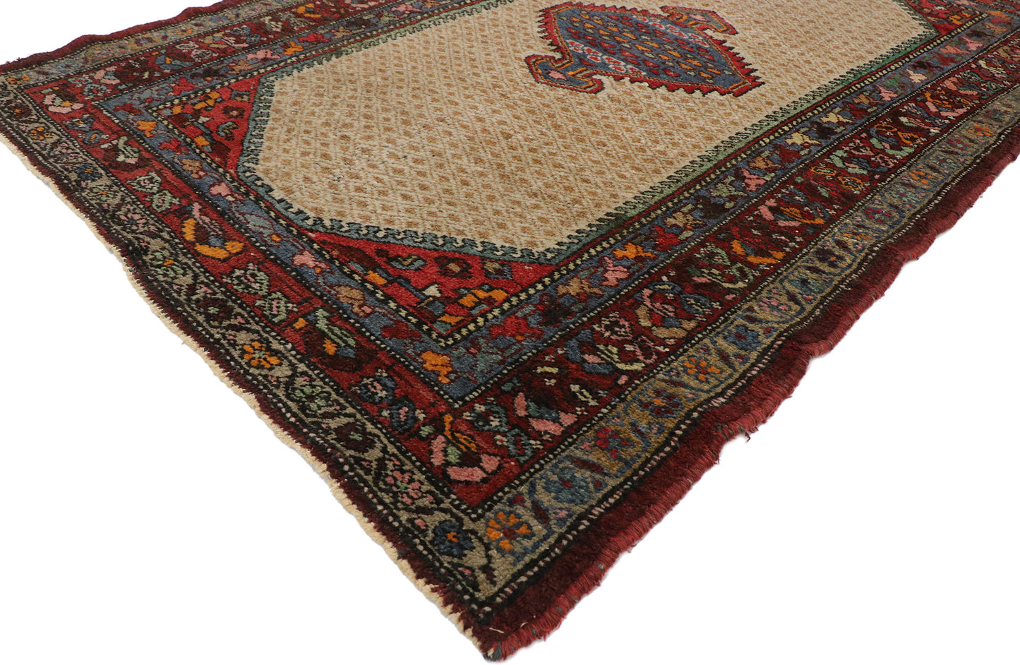 4 x 6 Antique Persian Hamadan Rug 77568