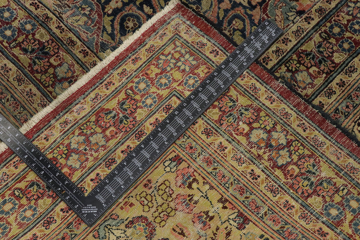 12 x 15 Antique Persian Mashhad Rug 77569