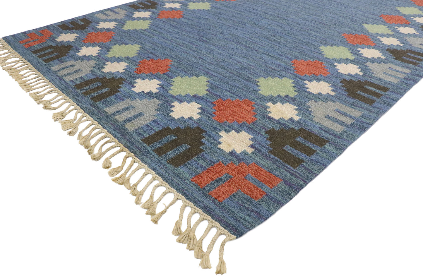 5 x 9 Vintage Swedish Kilim Rug 77574