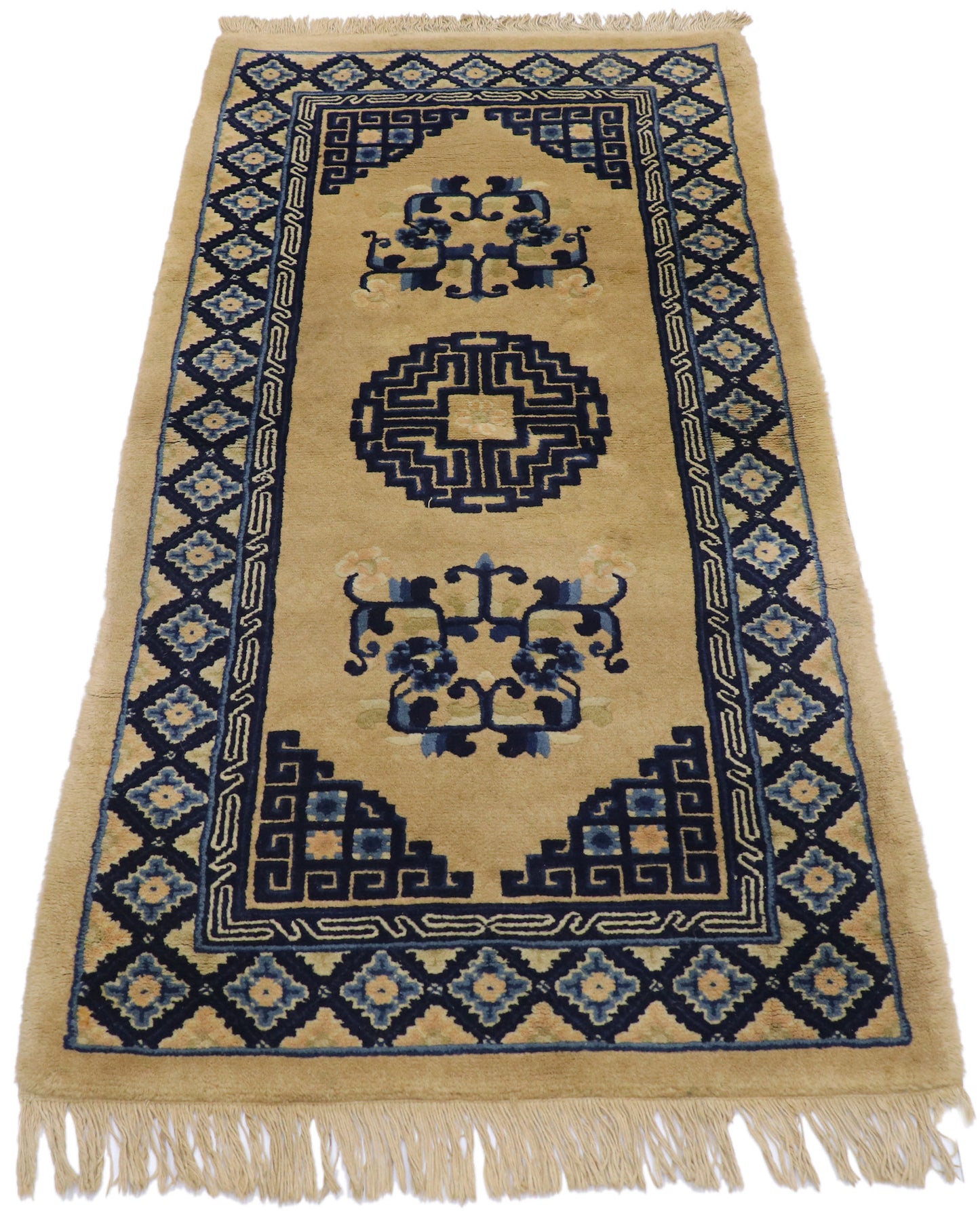 2 x 5 Antique Chinese Baotou Rug 77588