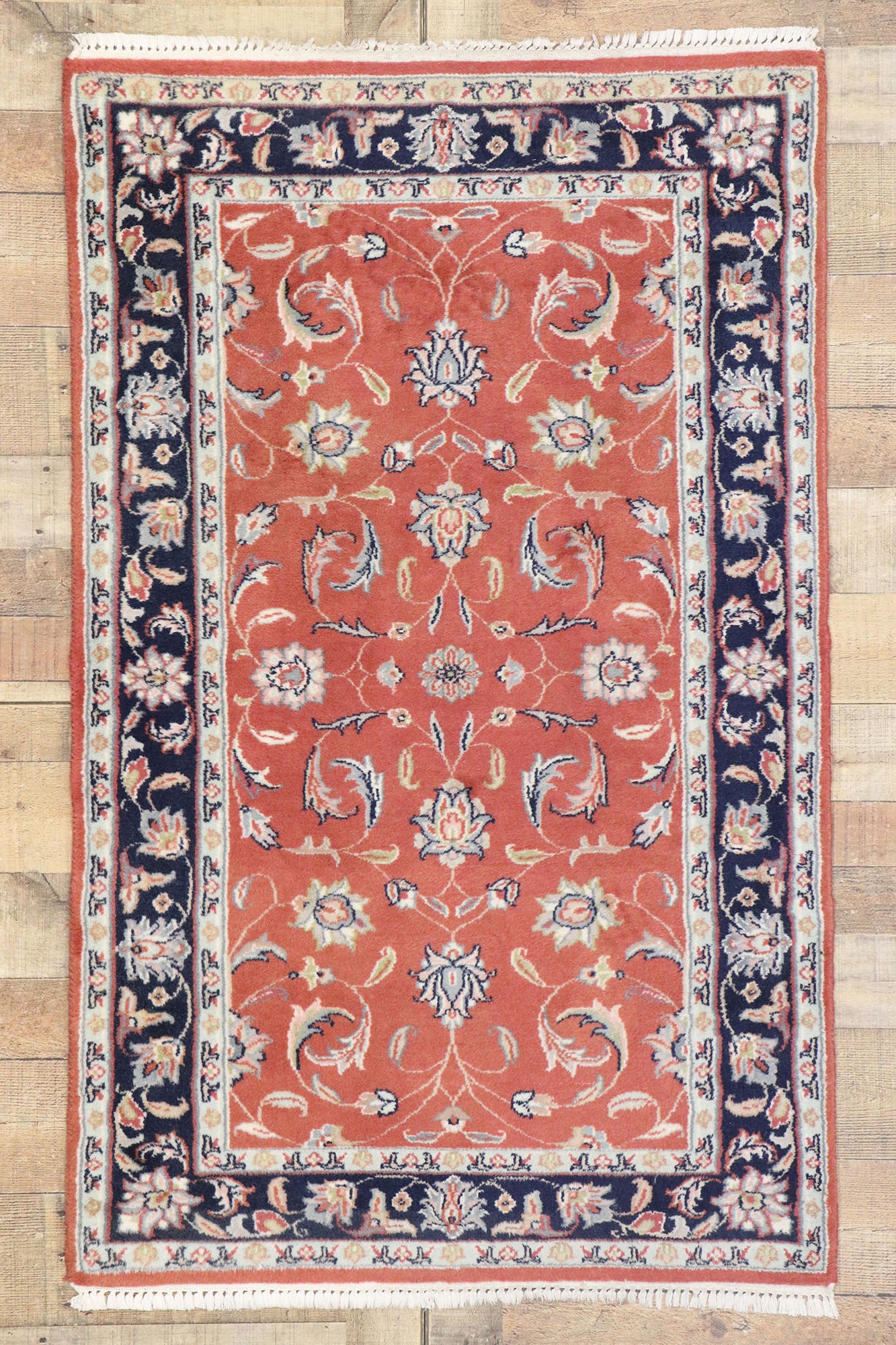 3 x 5 Vintage Indian Rug 77602