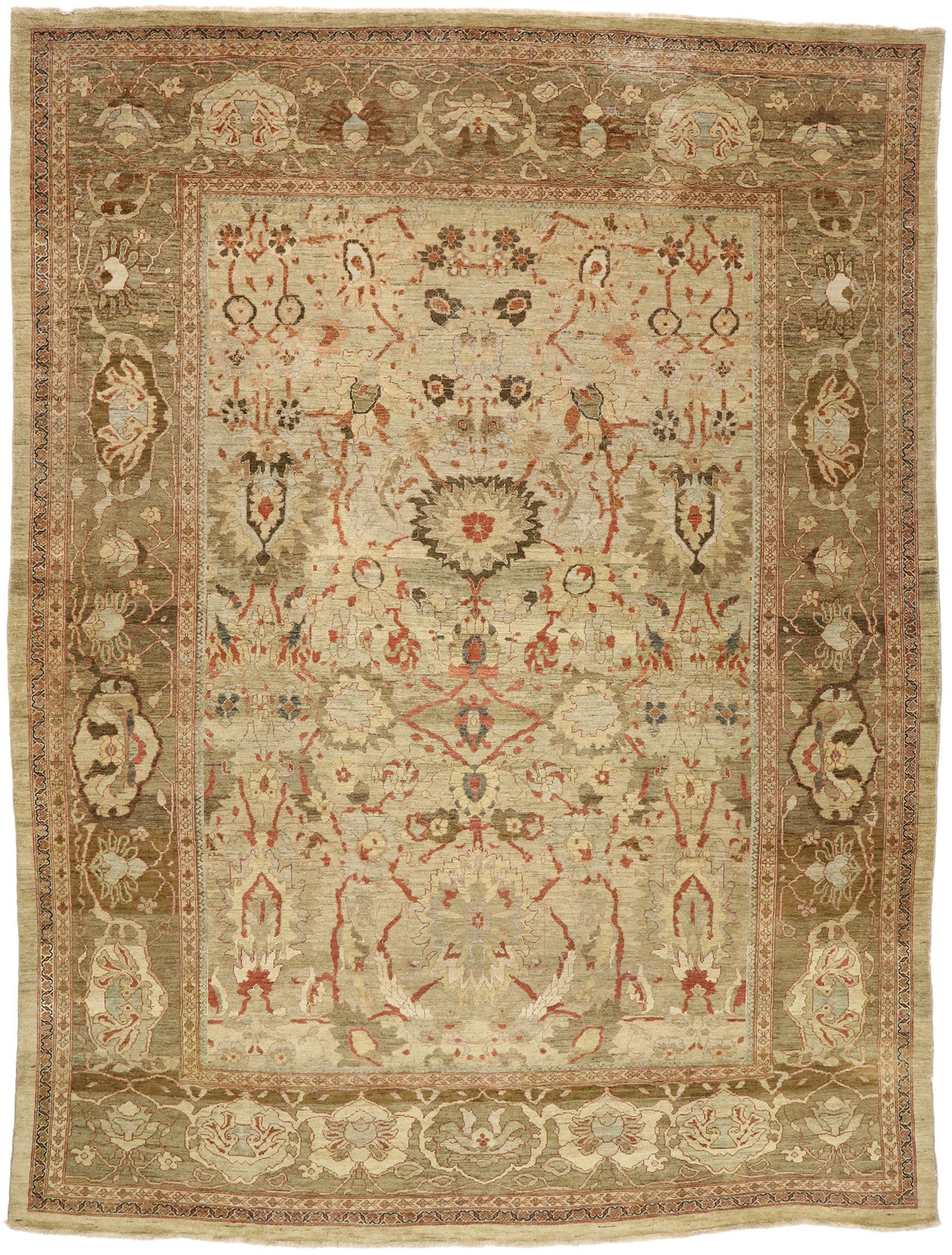 13 x 17 Vintage Persian Sultanabad Rug 77507