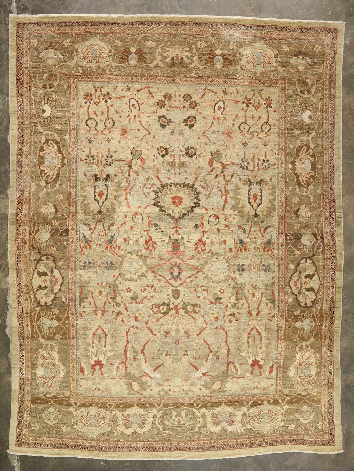 13 x 17 Vintage Persian Sultanabad Rug 77507