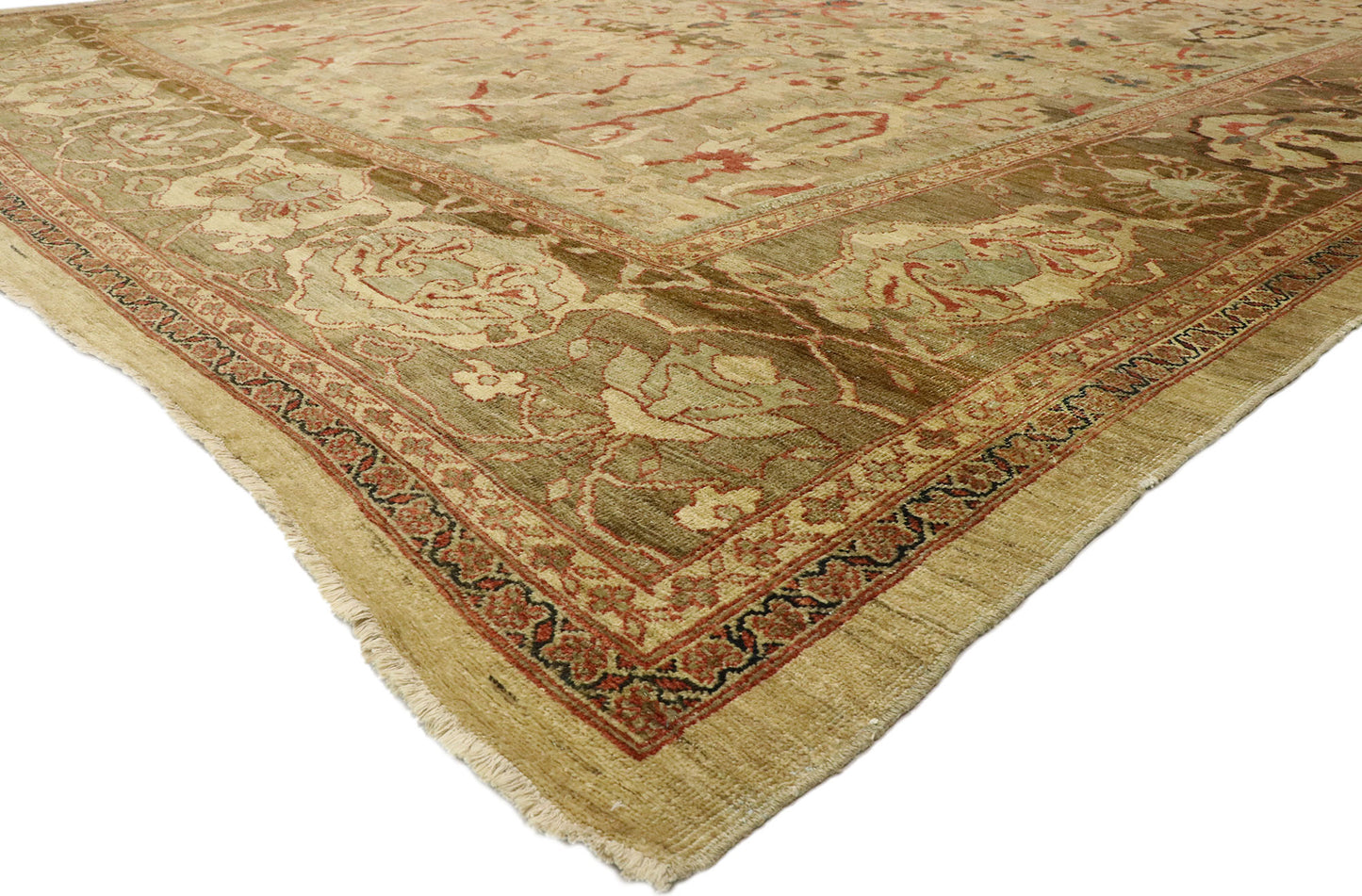 13 x 17 Vintage Persian Sultanabad Rug 77507