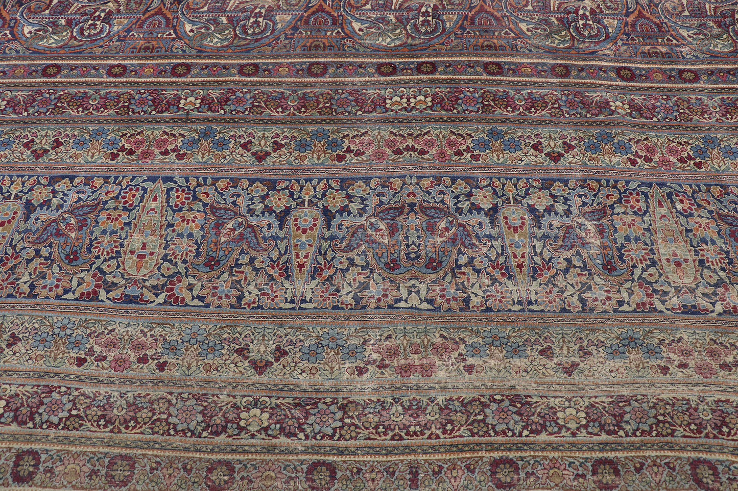 14 x 20 Antique Persian Lavar Kerman Rug 77622