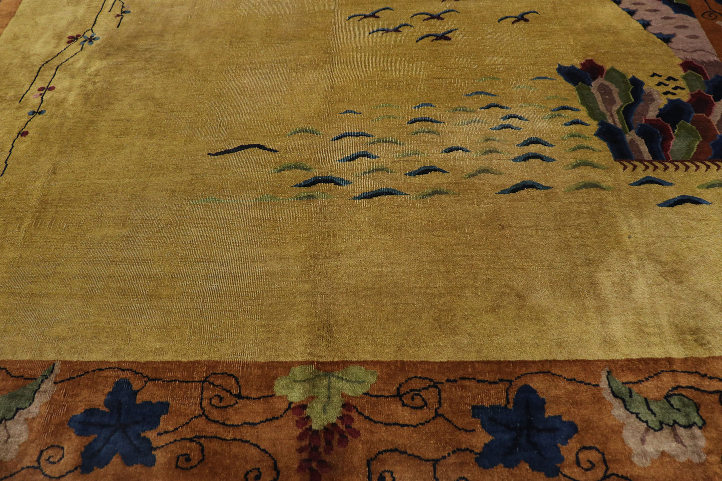 9 x 11 Antique Chinese Art Deco Rug 77625