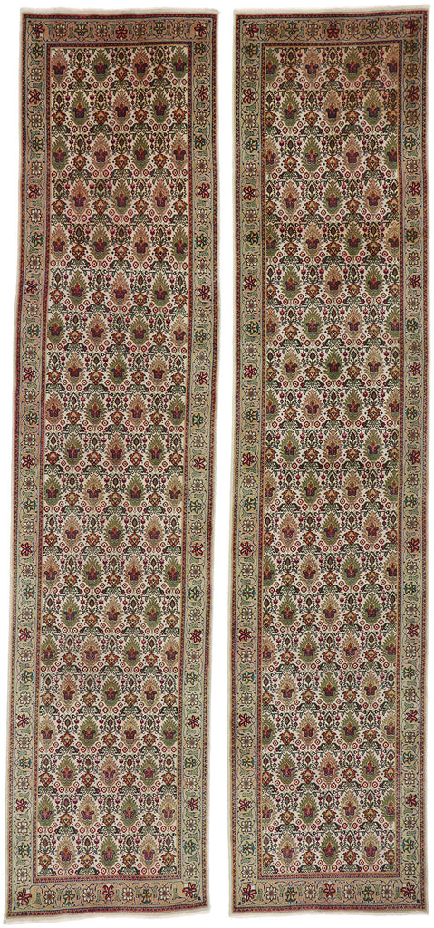 3 x 13 Antique Persian Tabriz Runner 77637