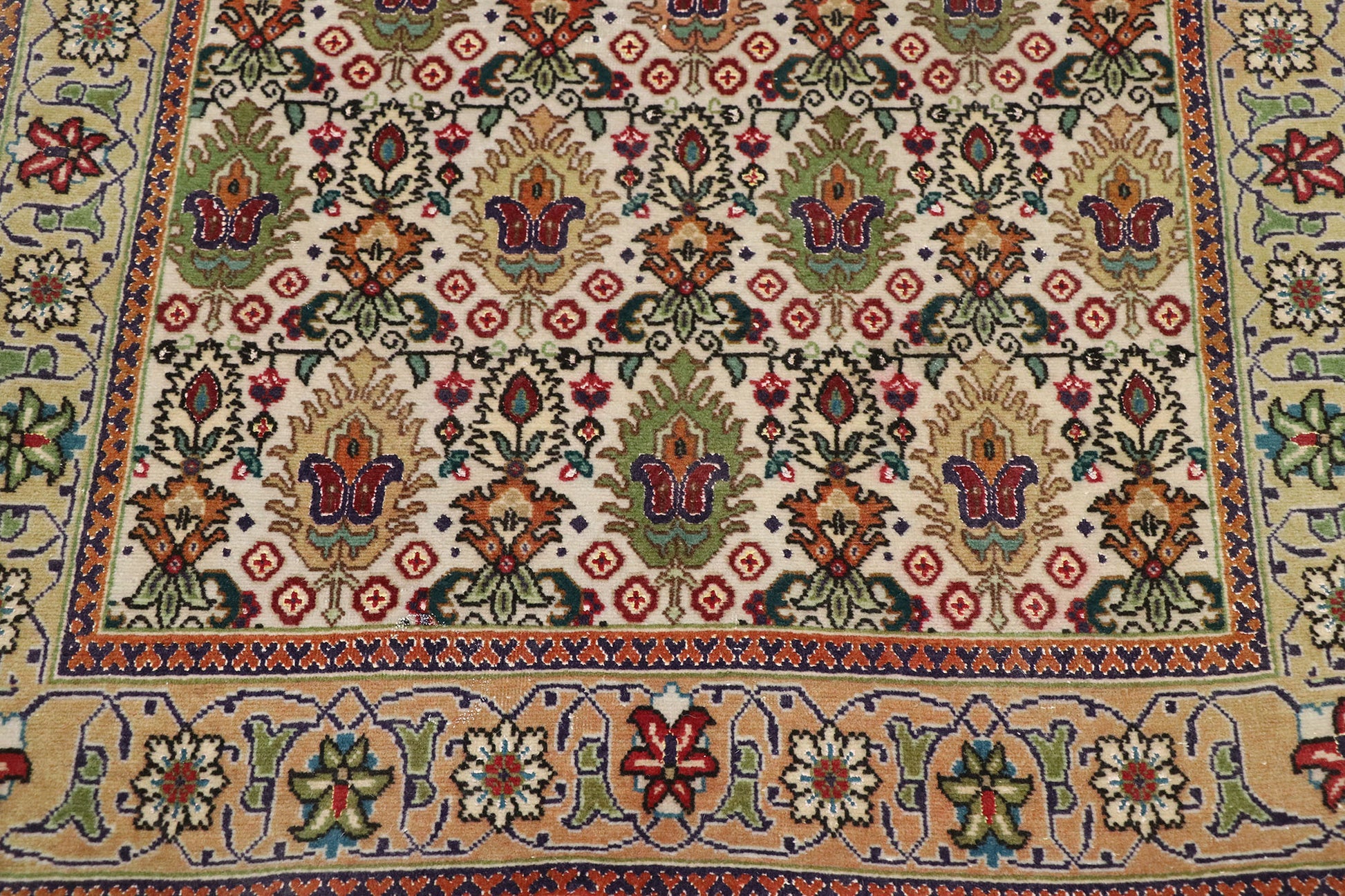 3 x 13 Antique Persian Tabriz Runner 77638