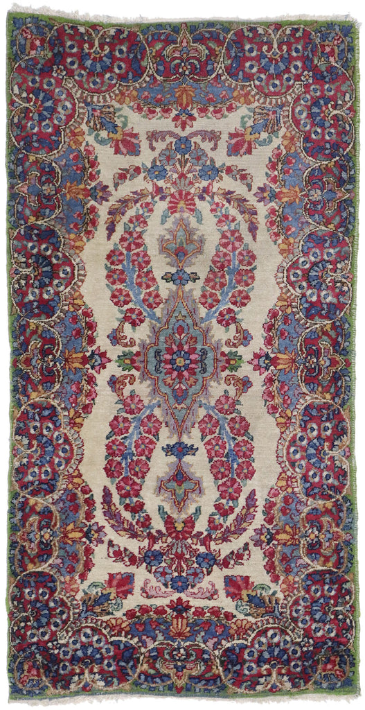 2 x 4 Vintage Persian Kerman Rug 77655