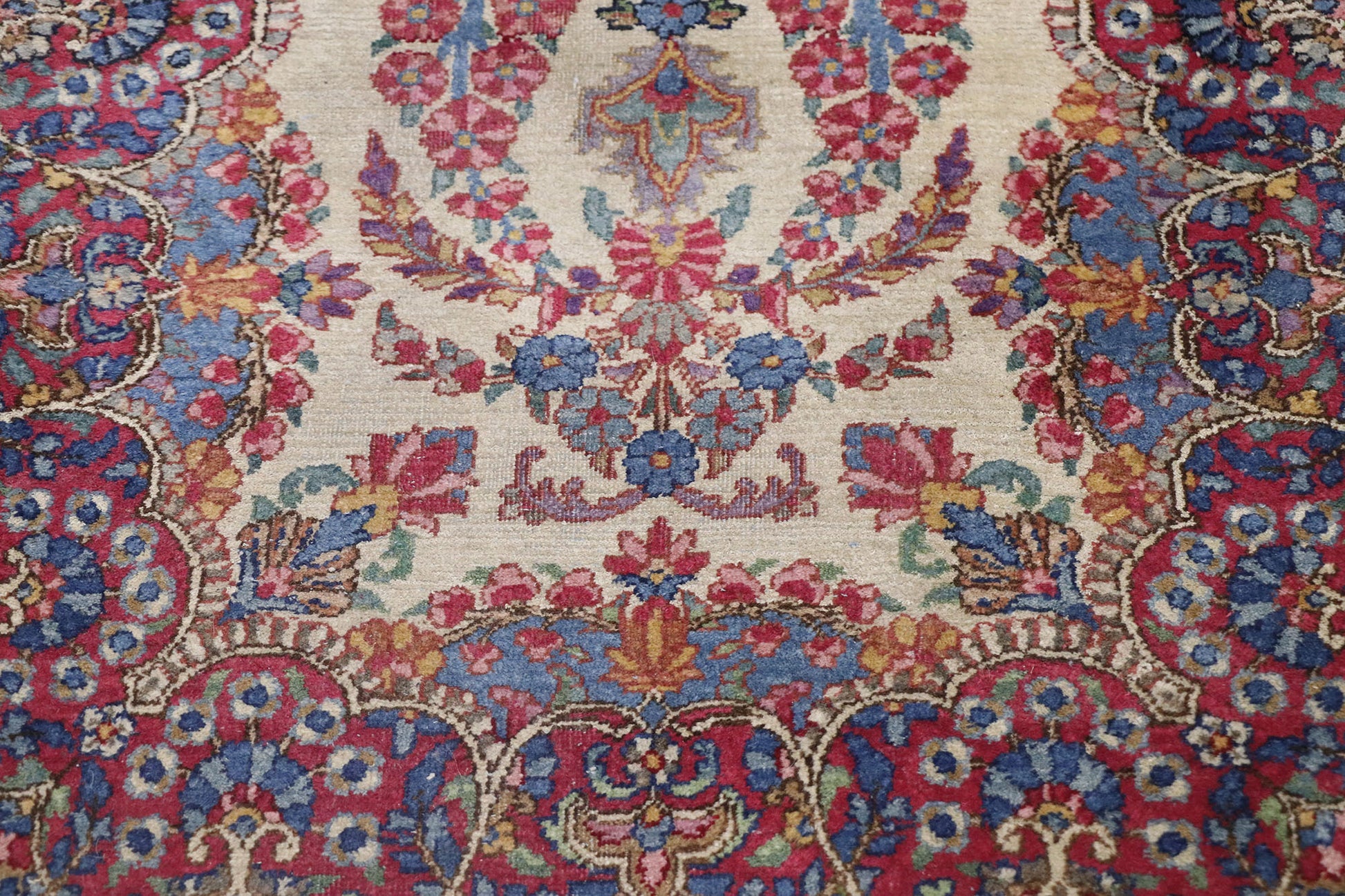 2 x 4 Vintage Persian Kerman Rug 77655