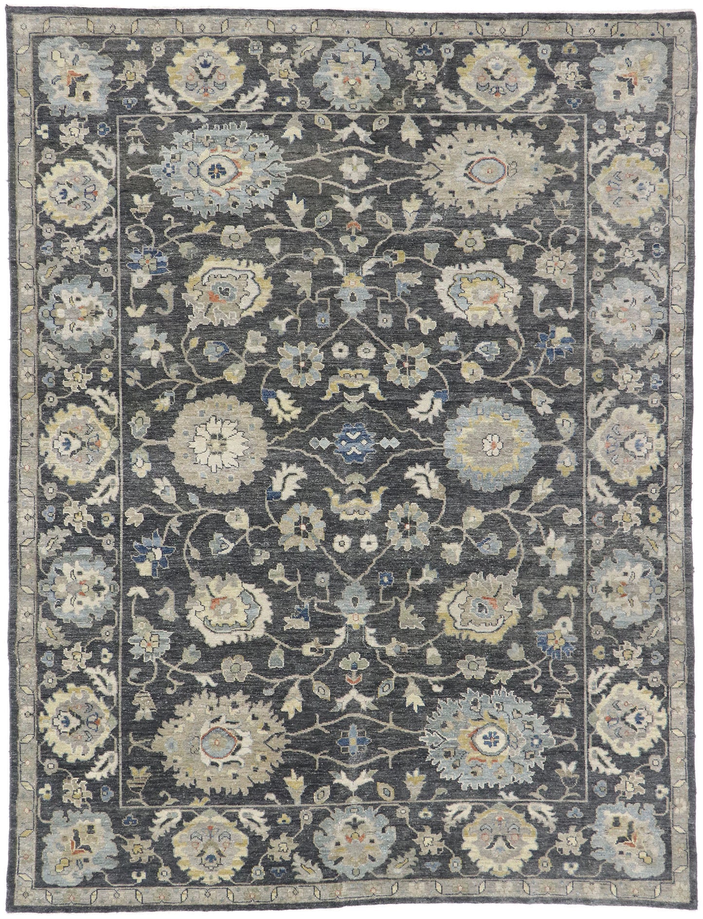 9 x 12 Contemporary Turkish Oushak Rug 77656