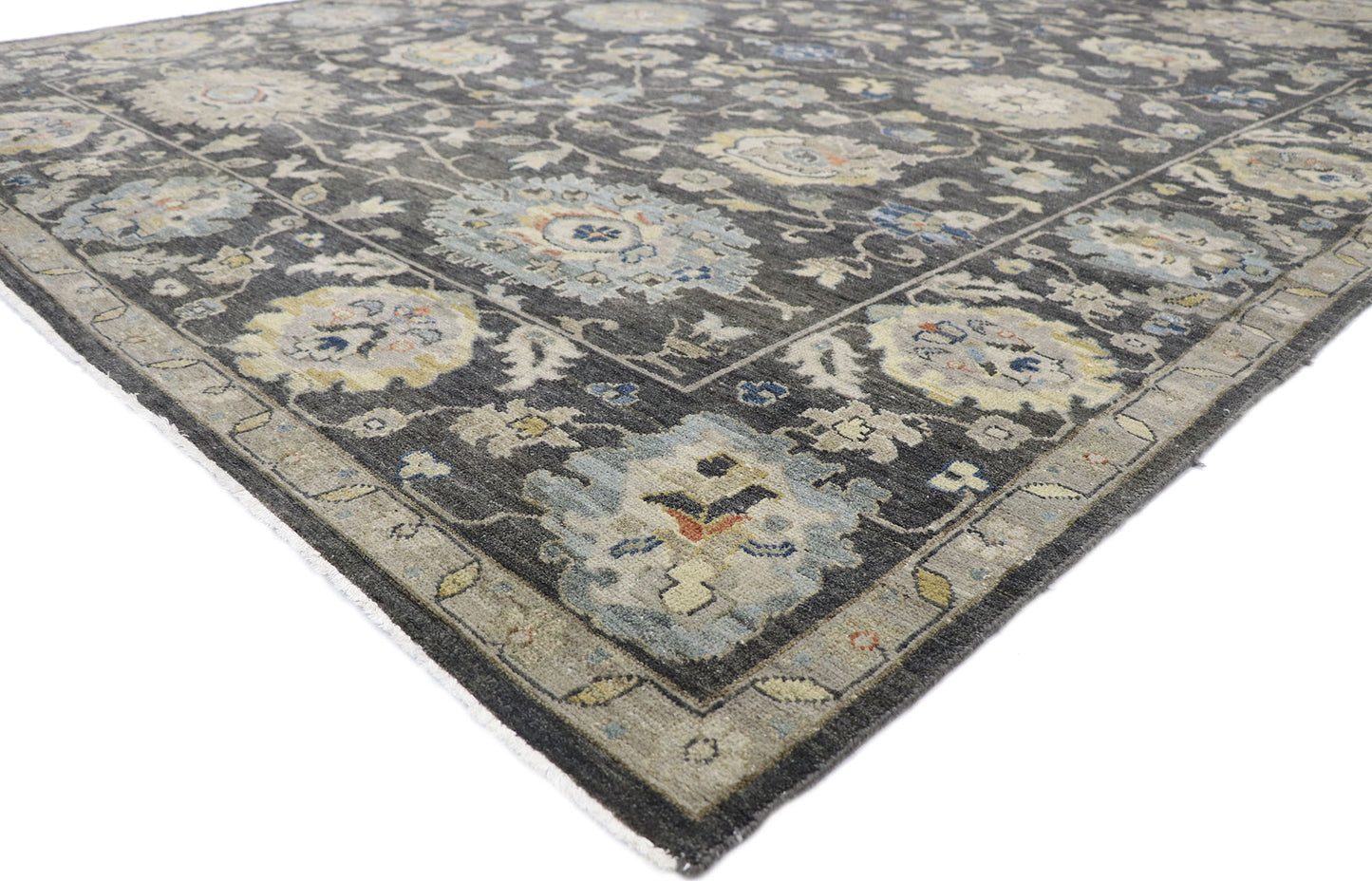 9 x 12 Contemporary Turkish Oushak Rug 77656