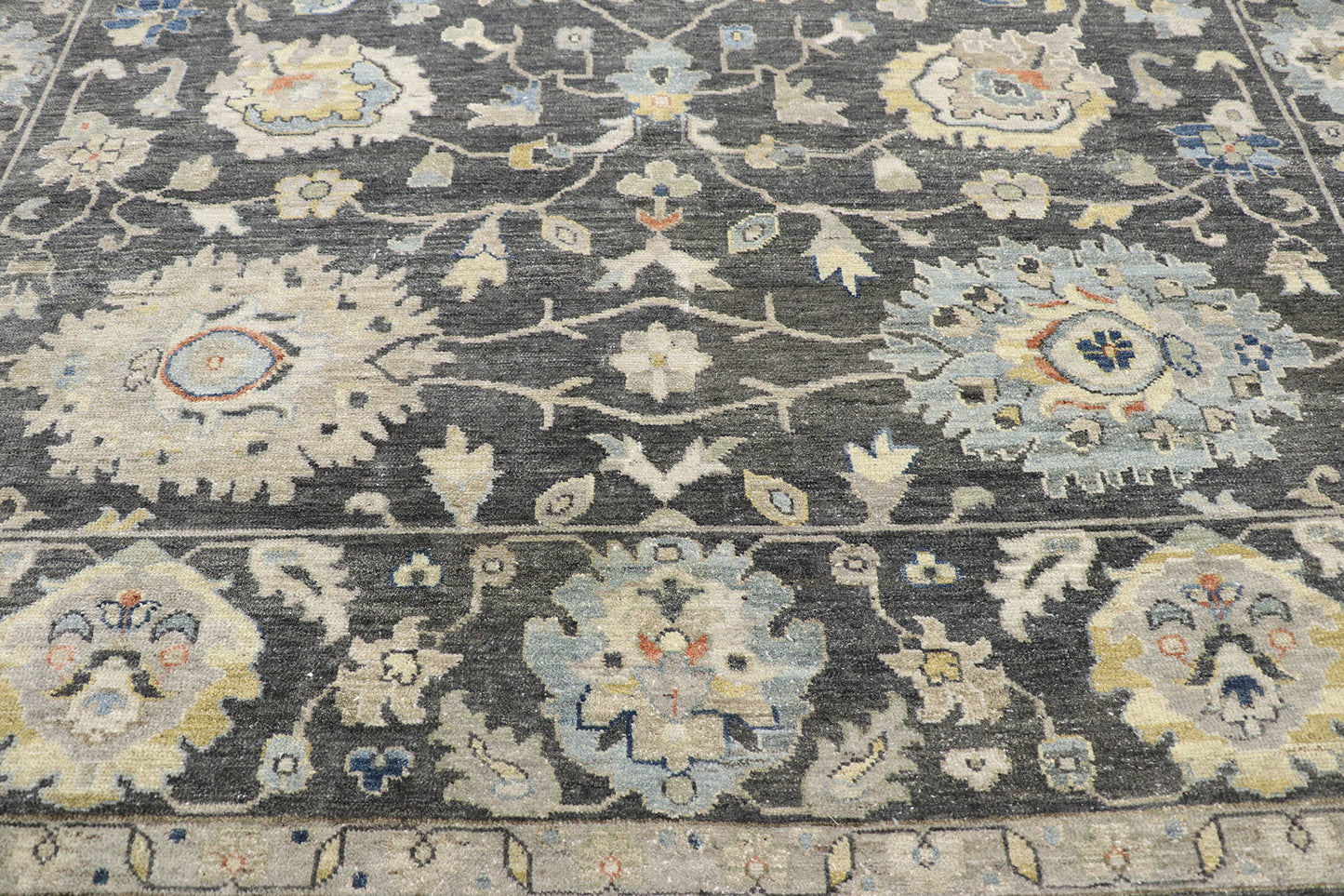 9 x 12 Contemporary Turkish Oushak Rug 77656