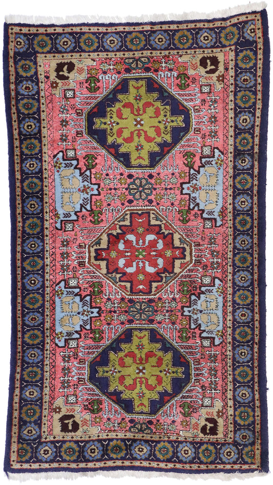 3 x 5 Vintage Persian Ardabil Rug 77657